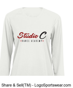 SCDA Ladies Long Sleeve WHITE Design Zoom