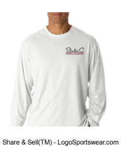 SCDA Mens Long Sleeve WHITE Design Zoom